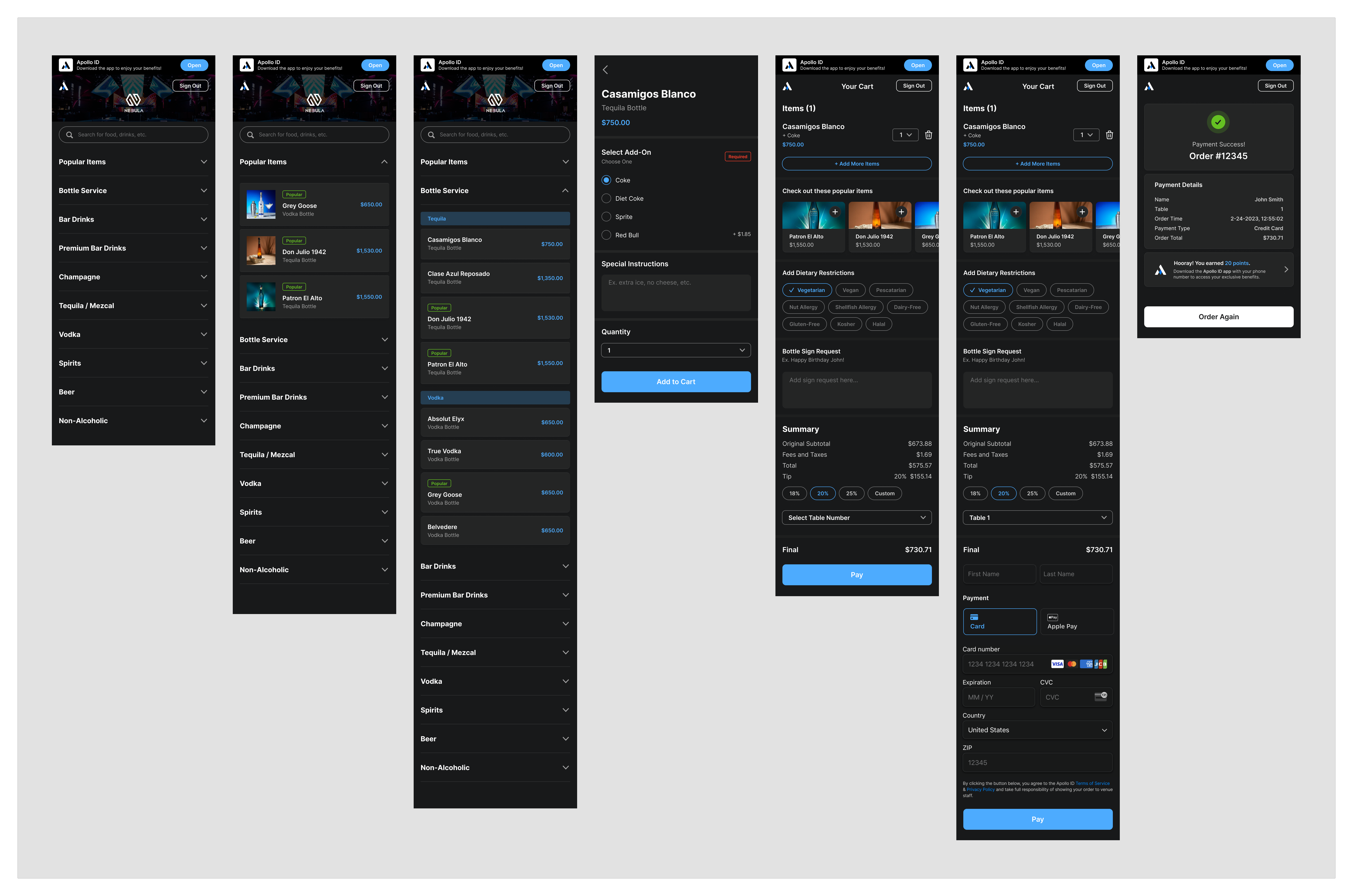 Web Order Experience